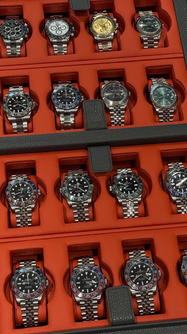 Coffret de montres Rolex : Daytona, GMT-Master II et Datejust
