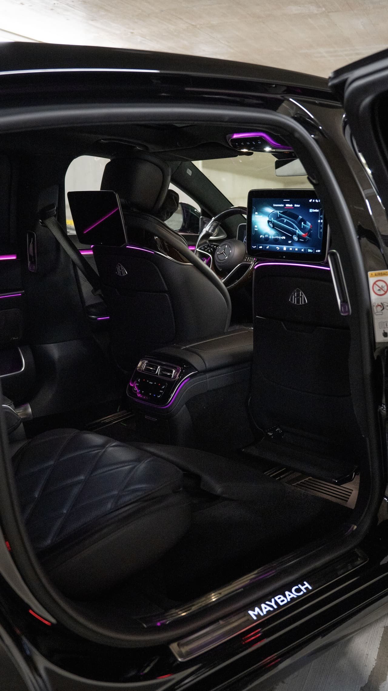 Habitacle cuir nappa de la Mercedes-Maybach S 580
